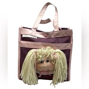 🍄 Vintage 1993 Cabbage Patch Kid 3D Face Tote Bag